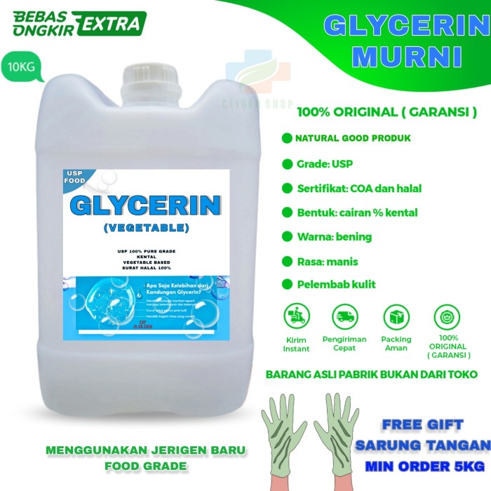 GLISERIN / GLYCEROL / FOOD GRADE / GLYCERIN VEGETABLE MURNI