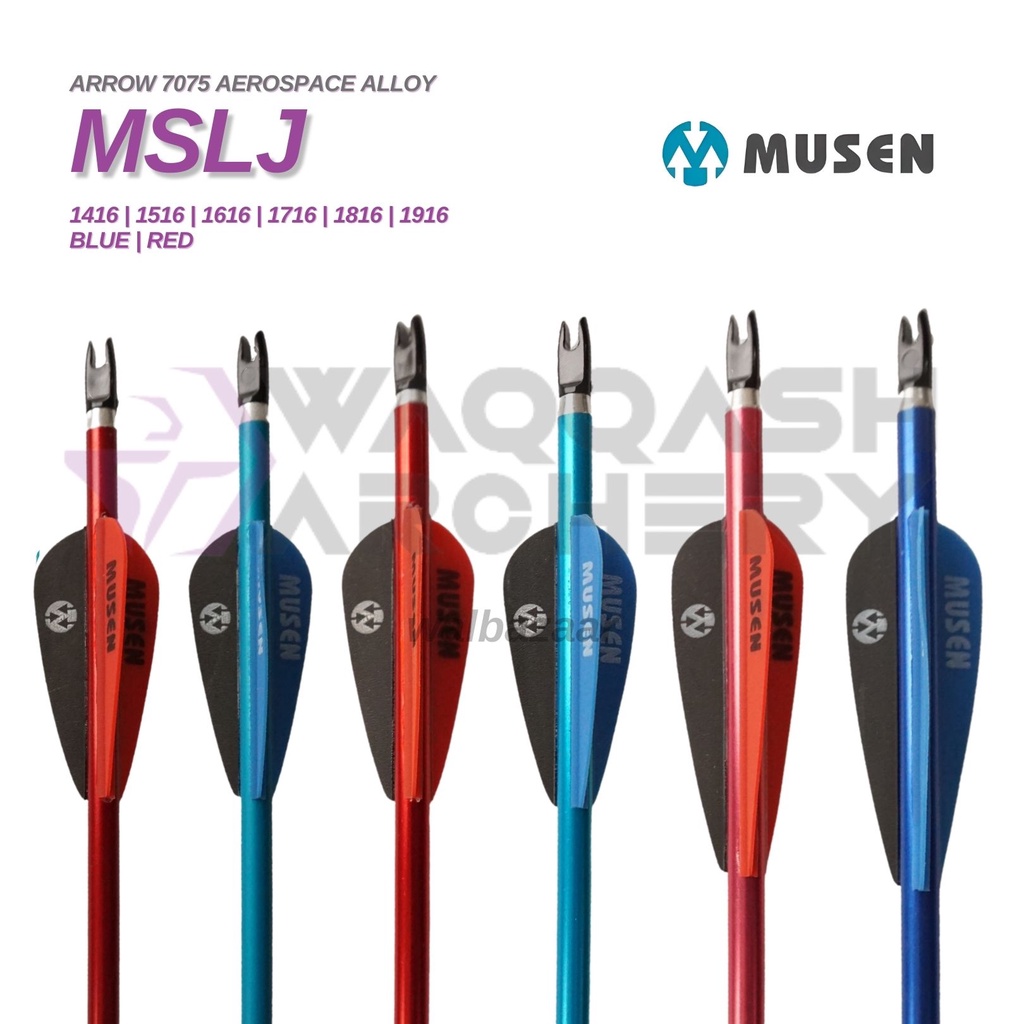 MUSEN MSLJ ALUMINIUM Arrow Anak Panah Alloy 1516 1616 1716 1816