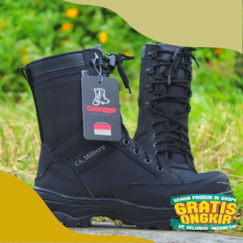 sepatu pdl tni ad jatah original caanggo militery model weba terbaru 2021 safety boots/distro abu mi