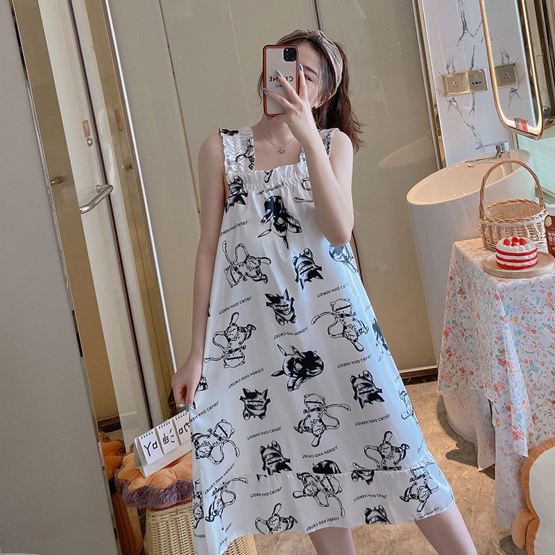 LaSurvie DRESS CANTIK SATIN TANKTOP STYLE DASTER TIDUR PANJANG IMPORT HIGH QUALITY