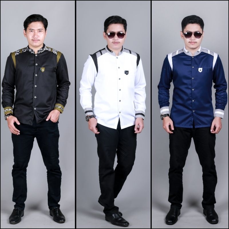 HILWA OFFICIAL - Baju Koko Lengan Panjang Bahan Katun Toyobo Fodu Original Seragam Hadroh Terbaru Az