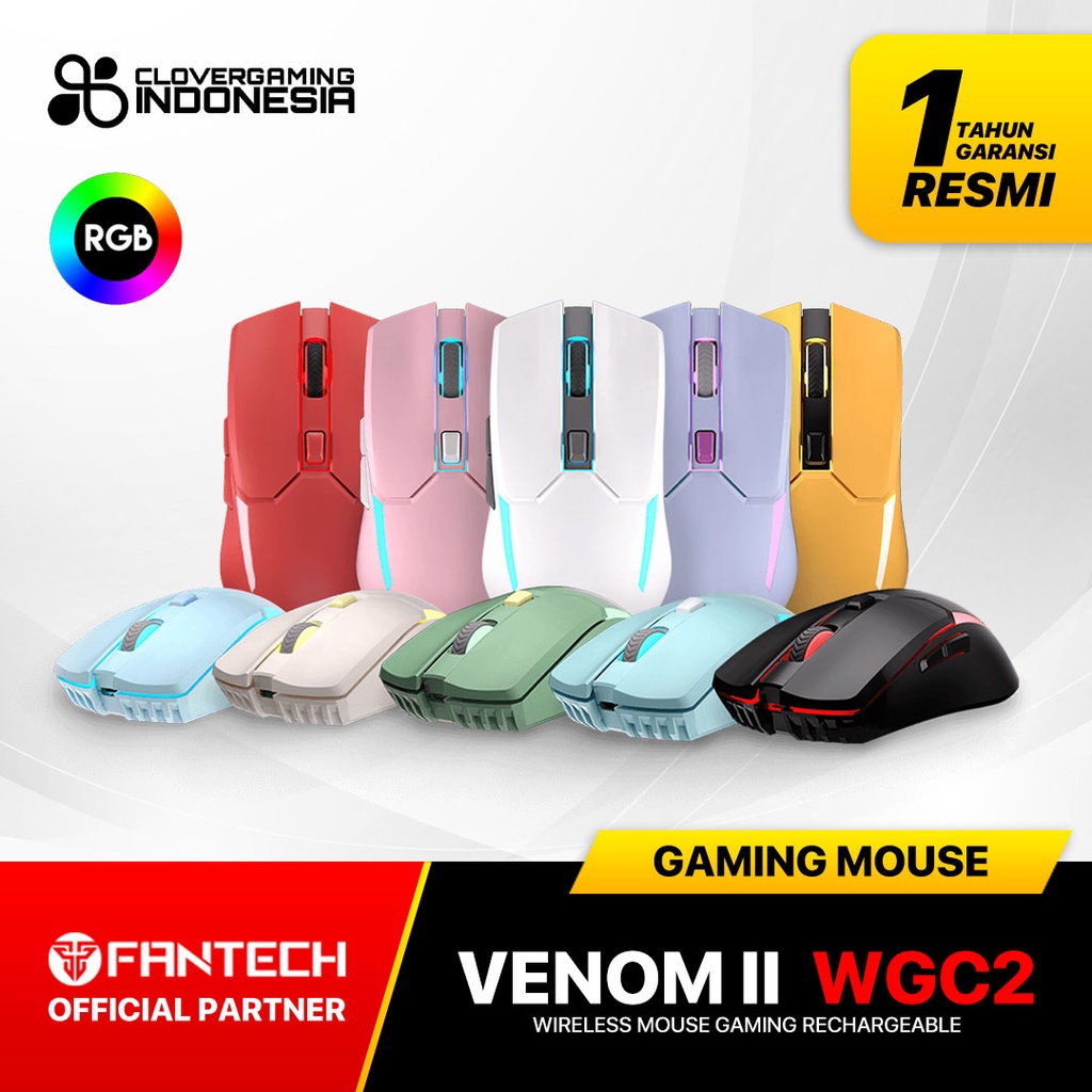Fantech Venom II WGC2 Wireless Mouse Gaming