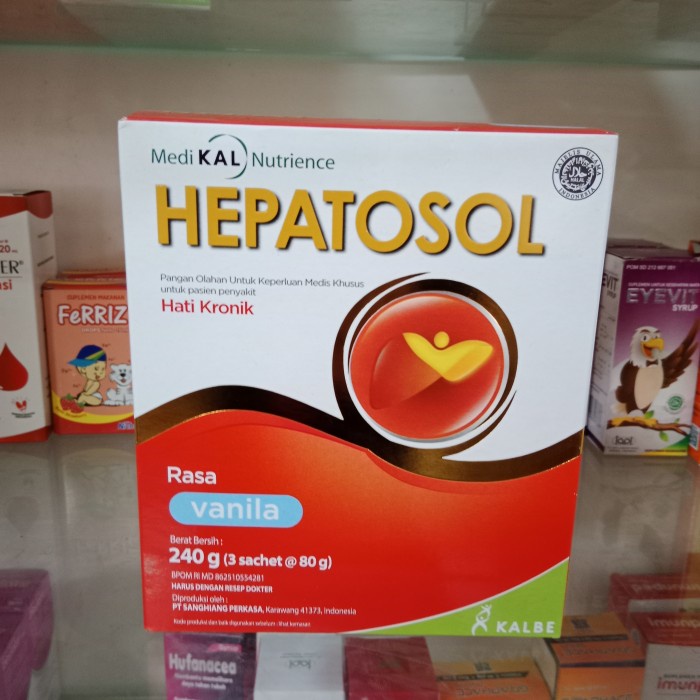 

Hepatosol vanila 240gr susu