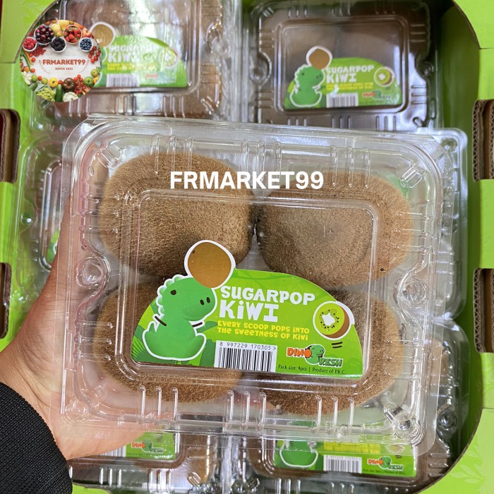 

Kiwi Green Sugarpop Import | Buah Kiwi Hijau 4 Pcs | Pack