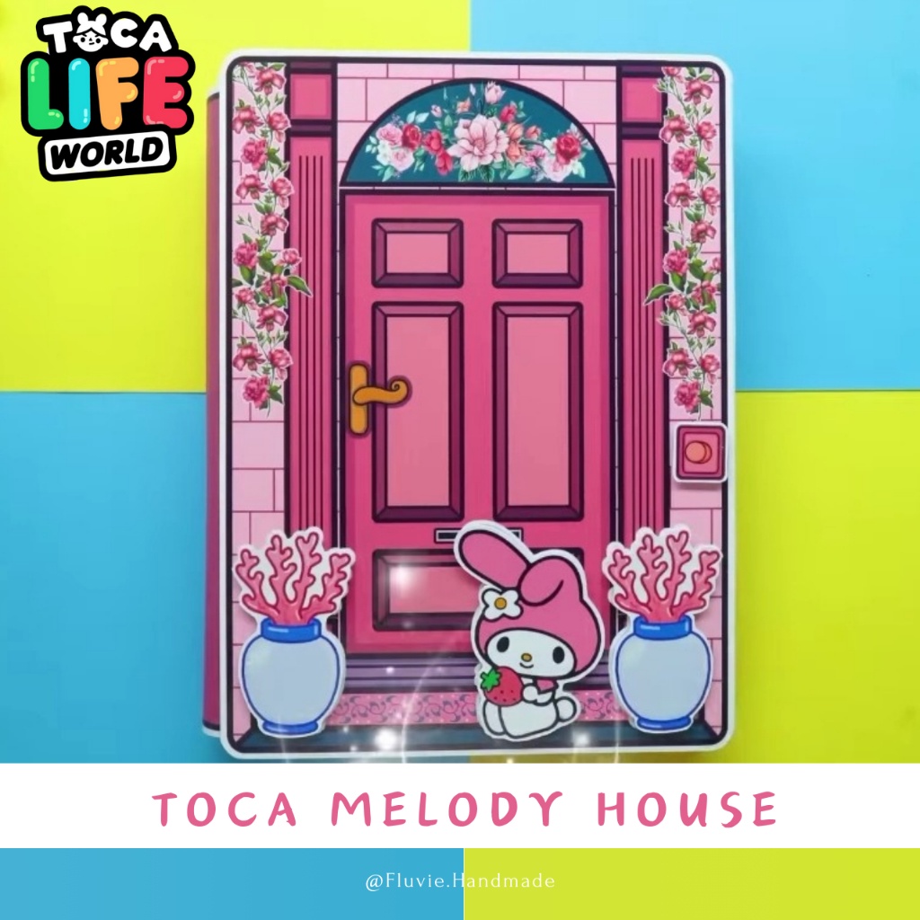 Paper Doll | Toca Boca Quiet Book Melody in Paper Doll for Kids | Mainan Bongkar Pasang BP BP an | M