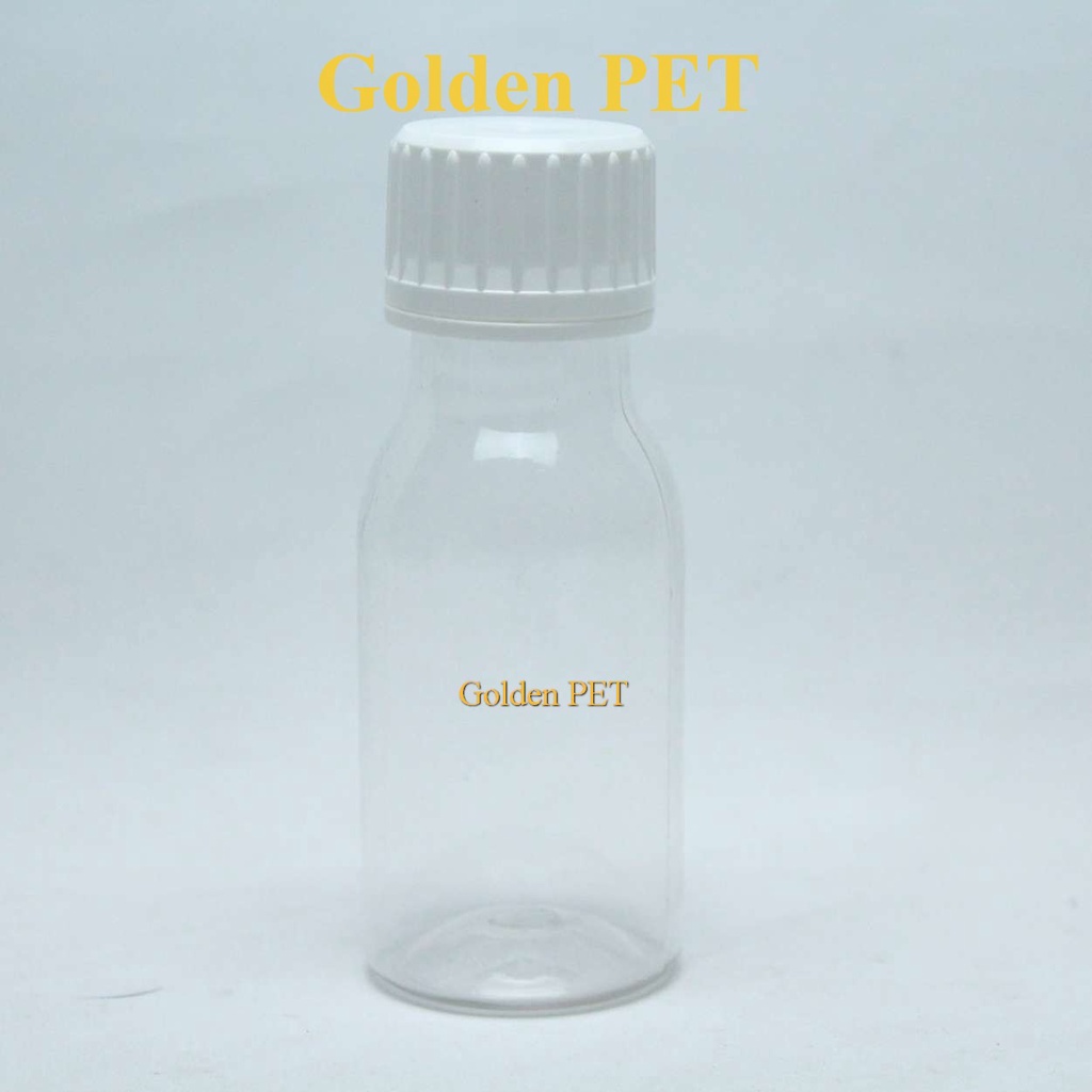 Botol Pet Sirup Obat 60 ml Natural Tutup Plastik / Botol Plastik / Botol Sirup Obat / botol obat sir
