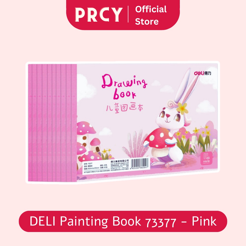 

Buku Gambar Anak-Anak Deli Painting Book 73377 Pink Rabbit Anak Perempuan Alat Tulis