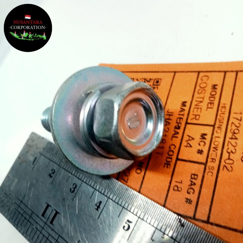 BAUT 17 M12X35 DOBEL RING LEBAR BAUT BAJA PANJANG 3,5 cm drat krucut