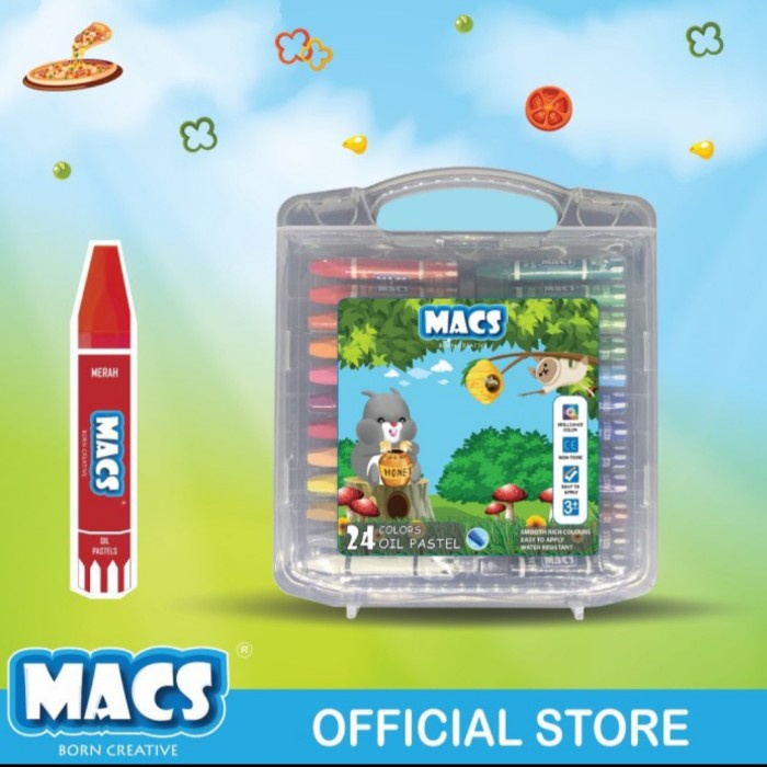 

MACS Oil Pastel Crayon 24 Warna