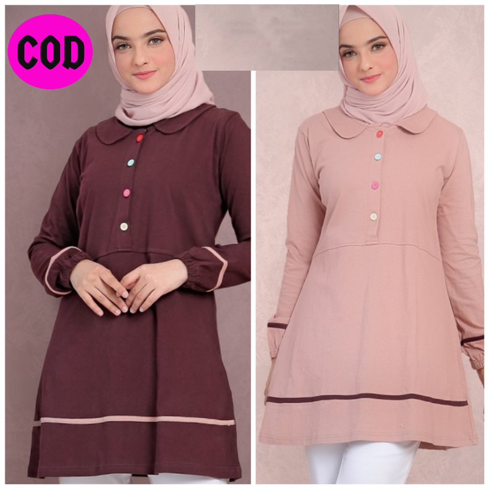 Atasan Kaos Wanita Rahnem / AT -28 / Fashion Muslim