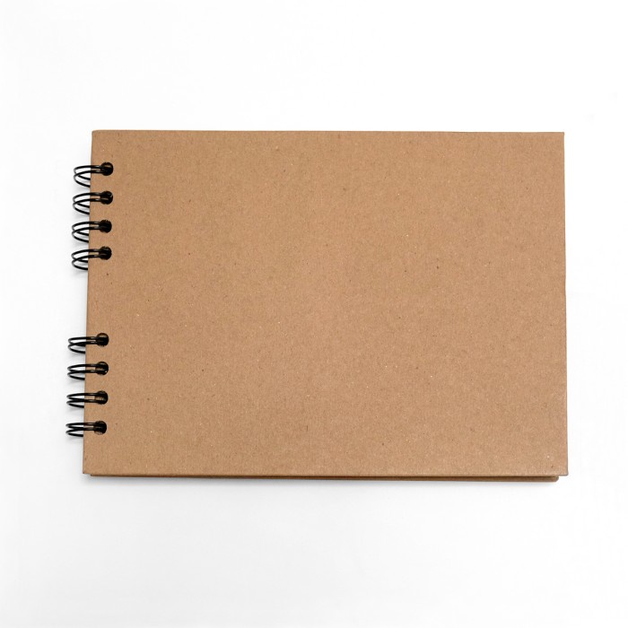 

Scrapbook / buku tulis / album foto / notebook / buku gambar A5 14.3x - Hitam