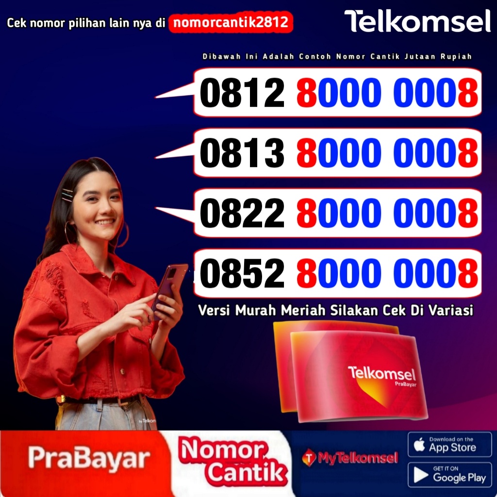 NomorCantikTelkomsel Kode GT6 - Kartu Perdana Nomor Cantik Telkomsel - Simpati Loop AS - Bisa Pilih 