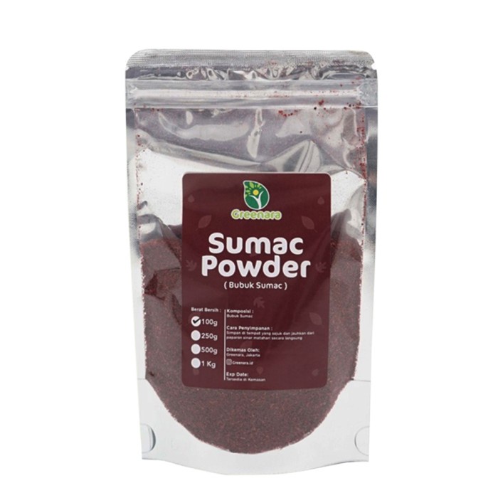 

[KUALITAS TERBAIK] Sumac Powder 100gr / Bubuk Summac Termuarah
