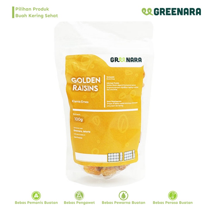 

[PREMIUM] Kismis Emas Kering 100gr / Dried Golden Raisin KUALITAS TERBAIK