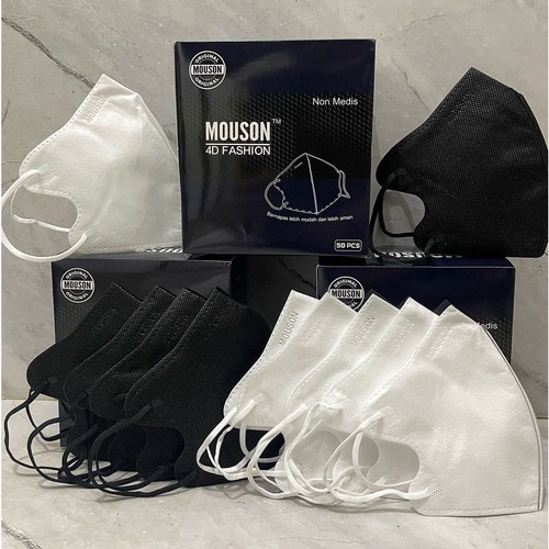 Masker 4D Fashion KN95 Mouson Duckbill 4Ply 1 Box 50Pcs