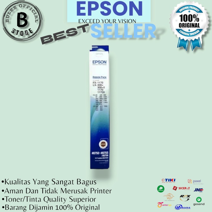 

RIBBON PACK EPSON Fx 1170 Lx 300 NEW ORIGINAL