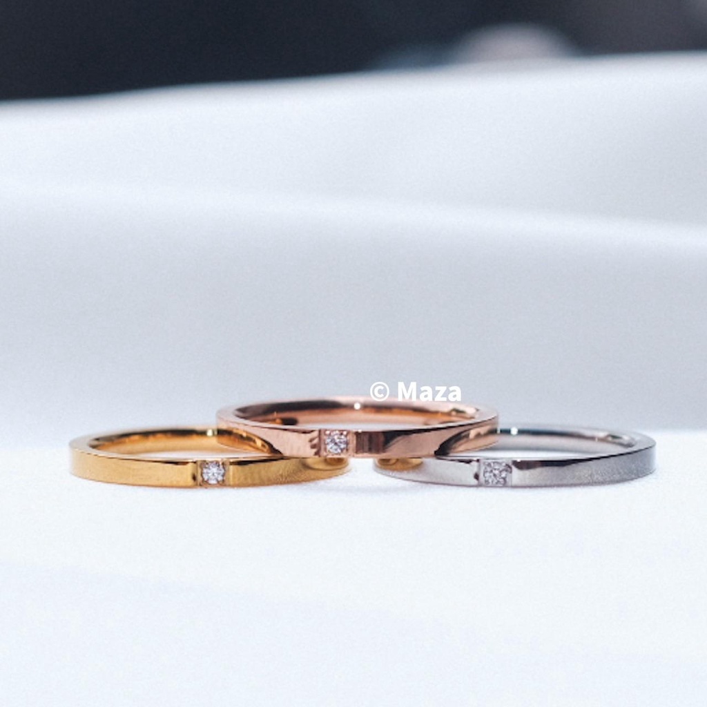 PROMO 5.5 Yooara - Cincin Wanita Titanium Model Brianna Aksesoris Anti Karat Dan Luntur Premium Eleg