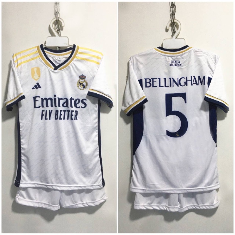 Setelan Bola Anak Madrid - Baju Bola Madrid - Jersey Anak Real Madrid - Jersey Kids Madrid Jude Bell
