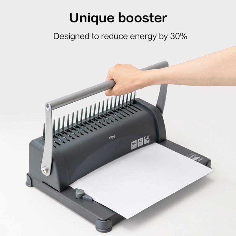 Deli Mesin Jilid Plastik Spiral A4 - E3871