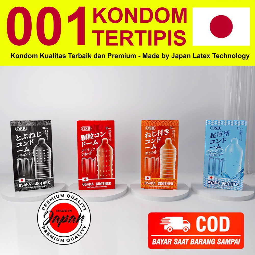 OLO Kondom 0.01 Ultrathin - Bergerigi dan Tahan Lama - Privasi Terjaga