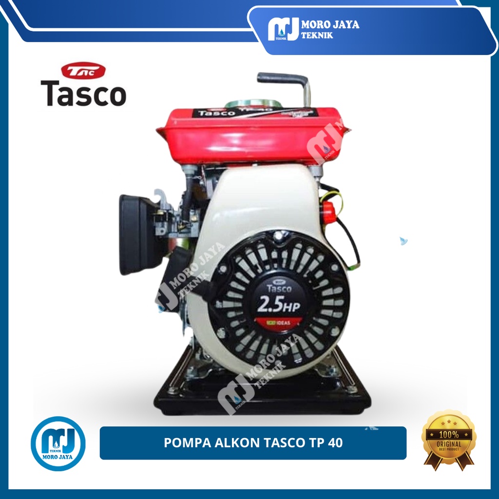 Pompa Air Bensin Tasco TP 40 Alkon 1.5 Inch Plus Converter 1 Inch 4Tak