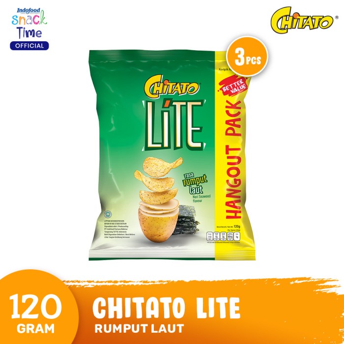 

[SUKSES] TERLARIS Chitato Lite Rumput Laut 120 Gr 3 Pcs