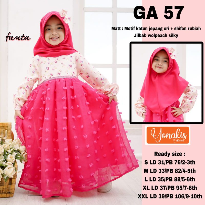 UMAYA - GAMIS ANAK BY YONAKIS ORIGINAL / set gamis anak /gamis yonakis