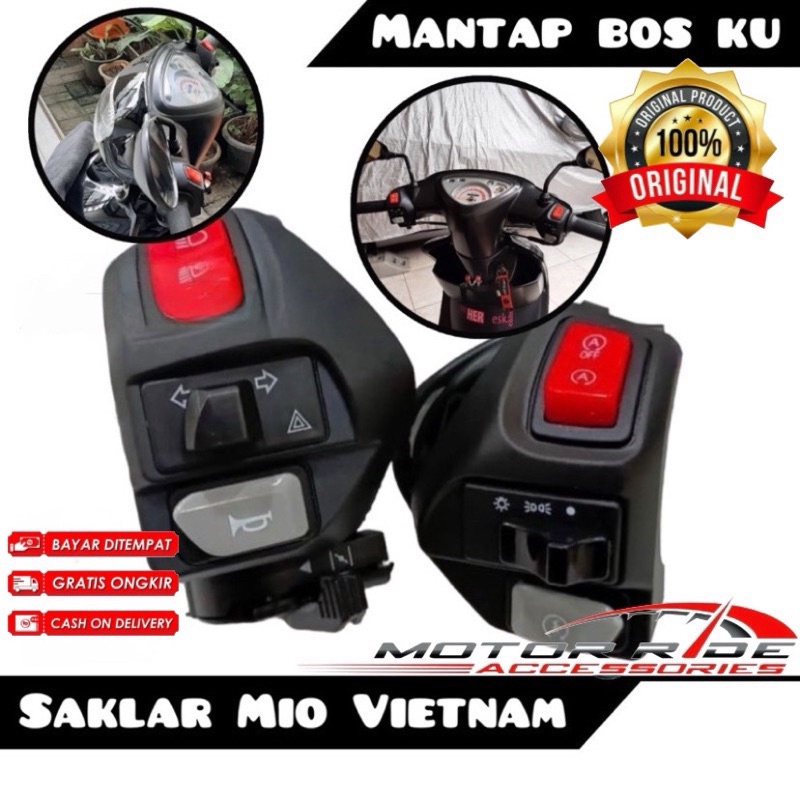 Saklar Set Mio Aerox Kiri Kanan Plus Engine Saklar Vietnam All Mio Aerox New Old Kualitas Mantap