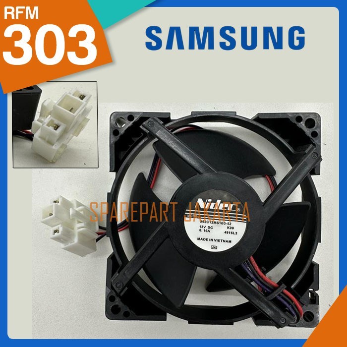 Tool Part Cooling fan  kipas pendingin kulkas DC 12V Samsung 0.16A RFM-303 3D1372372
