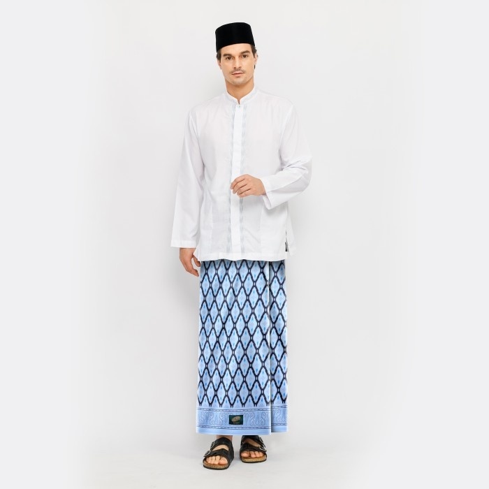 Sarung ATLAS Favorit Serasi Motif BHS KWG Biru Muda