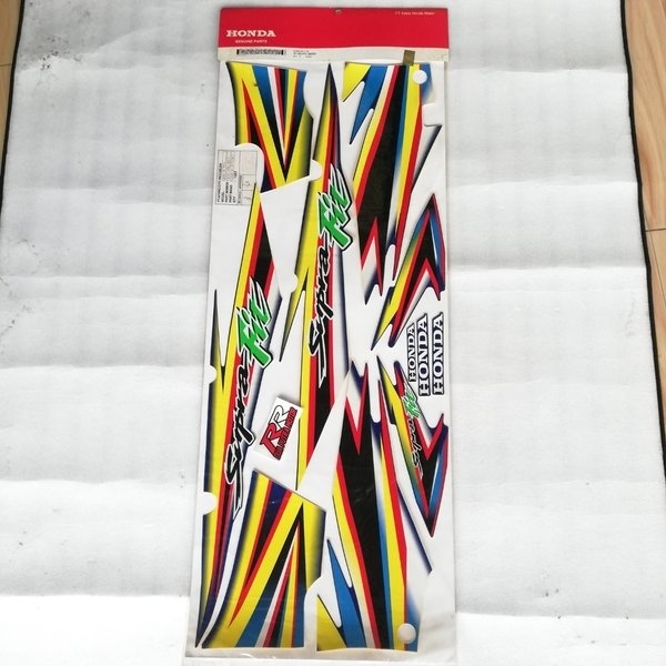 grafik graphic grapik sticer stiker sticker striping body bodi original ori honda supra fit lama old