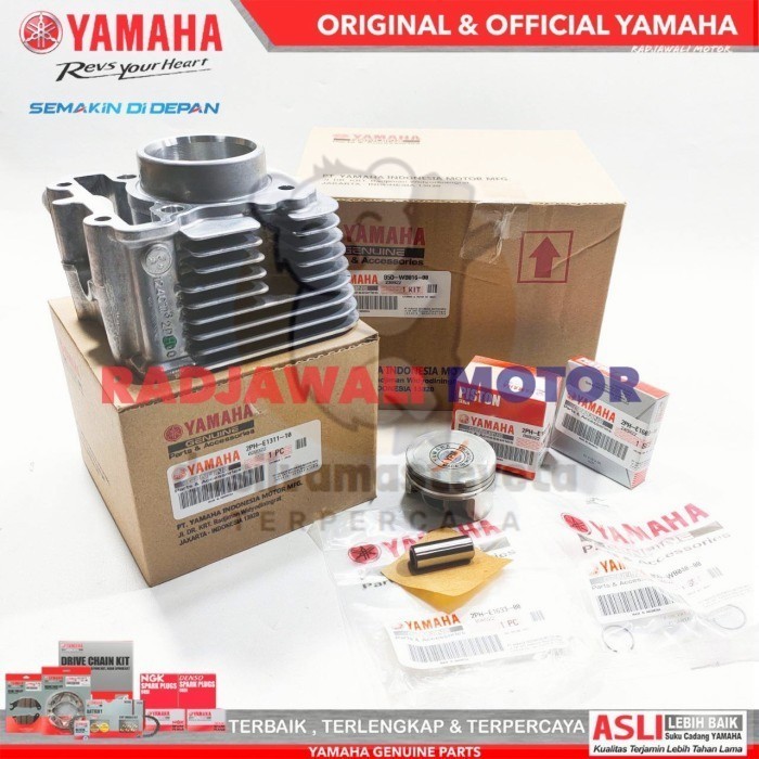 BLOK SEHER PISTON KIT MIO M3 , MIO Z , FREEGO ASLI ORIGINAL YAMAHA