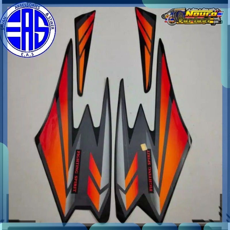 Stiker Striping yamaha Rx king 2002 oren bagus