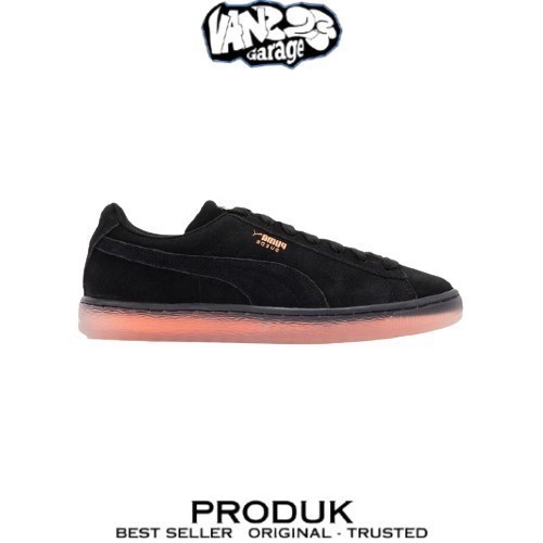 Sepatu Sneakers Puma Suede Translucent Black 100% Original BNIB
