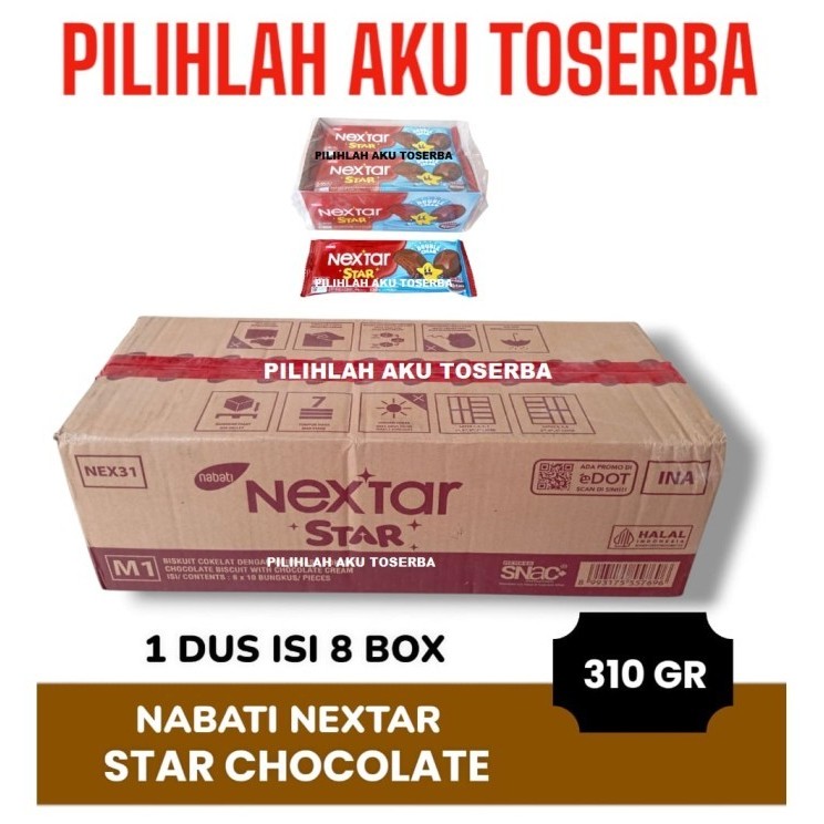 

Biskuit NEXTAR STAR Double Cream Chocolate - ( HARGA 1 DUS )