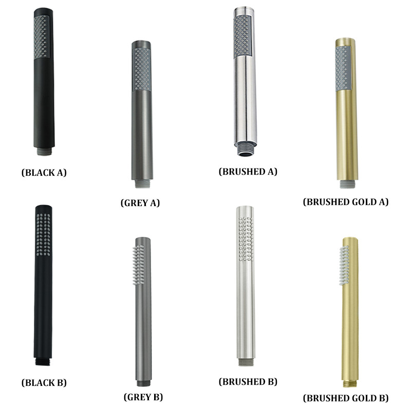 Stainless Steel Shower Brushed Gold Black Brushed Gray Handheld Shower Head Bathroom Spray Shower tu