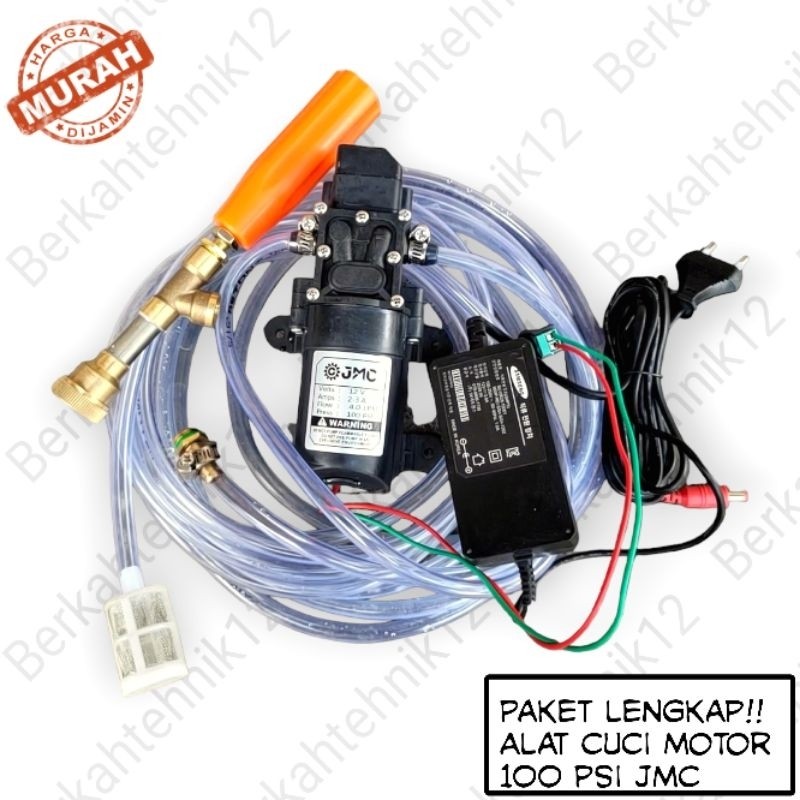 Alat cuci motor/mobil listrik jet cleaner steam DC portable original 100 psi