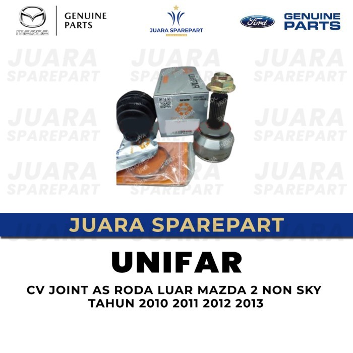 CV Joint AS Roda Luar Mazda 2 Non Sky Tahun 2010 2011 2012 2013