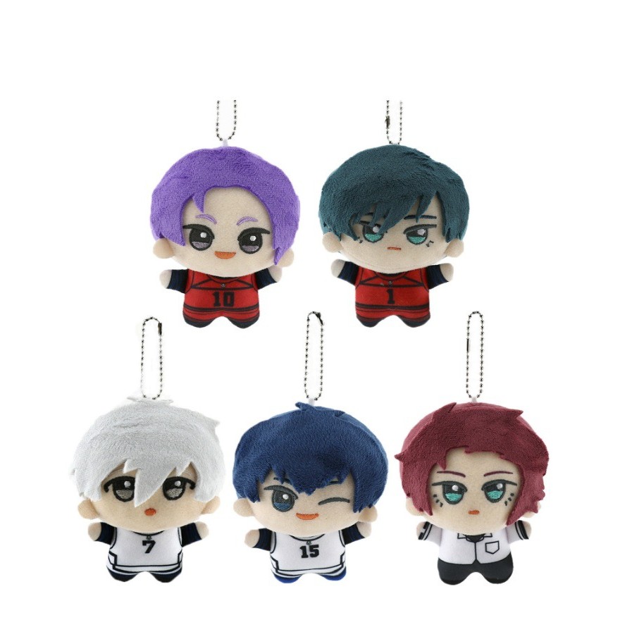 10cm New Blue Lock Plush Pendant KeyChain Isagi Yoichi Nagi Seishiro Mikage Reo Rin Itoshi Itoshi Sa
