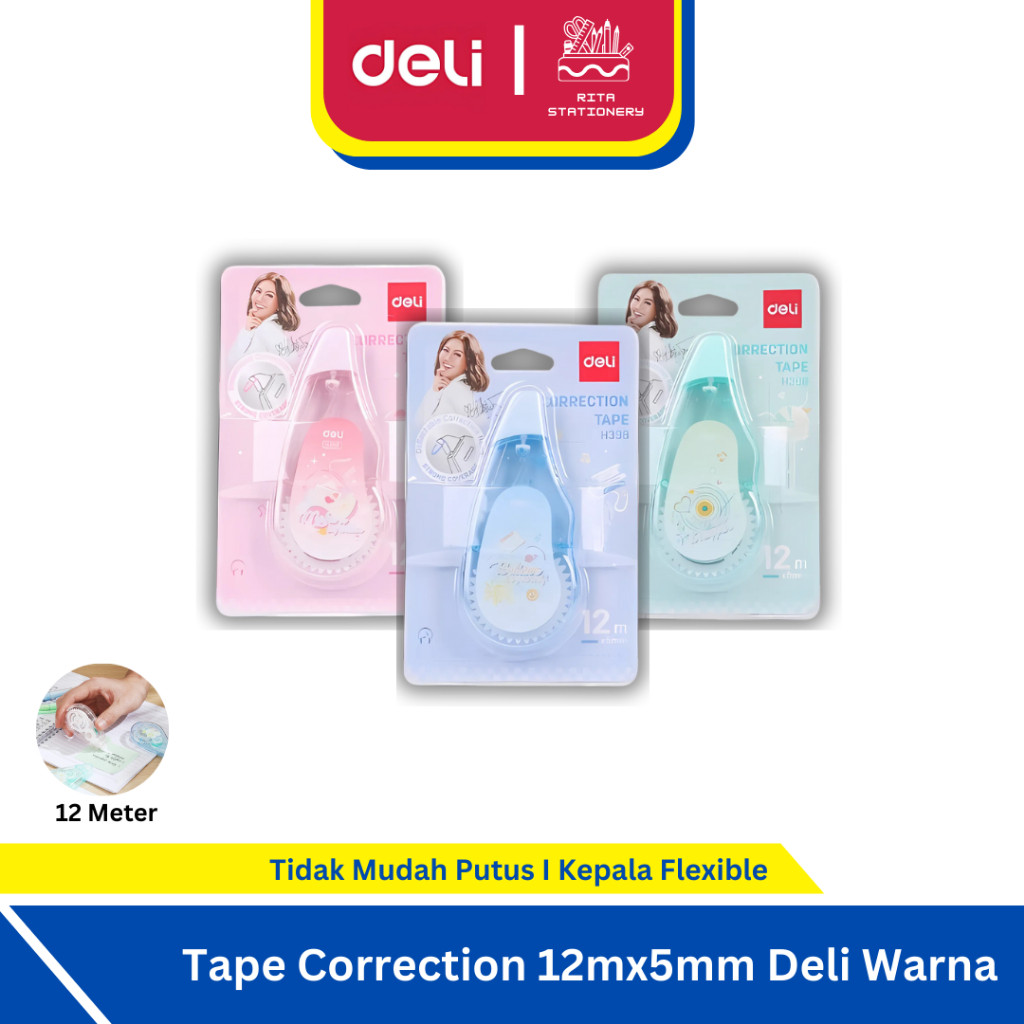 

Bobomart Deli Correction Tape / Tipe X Kertas 12 m CH-398