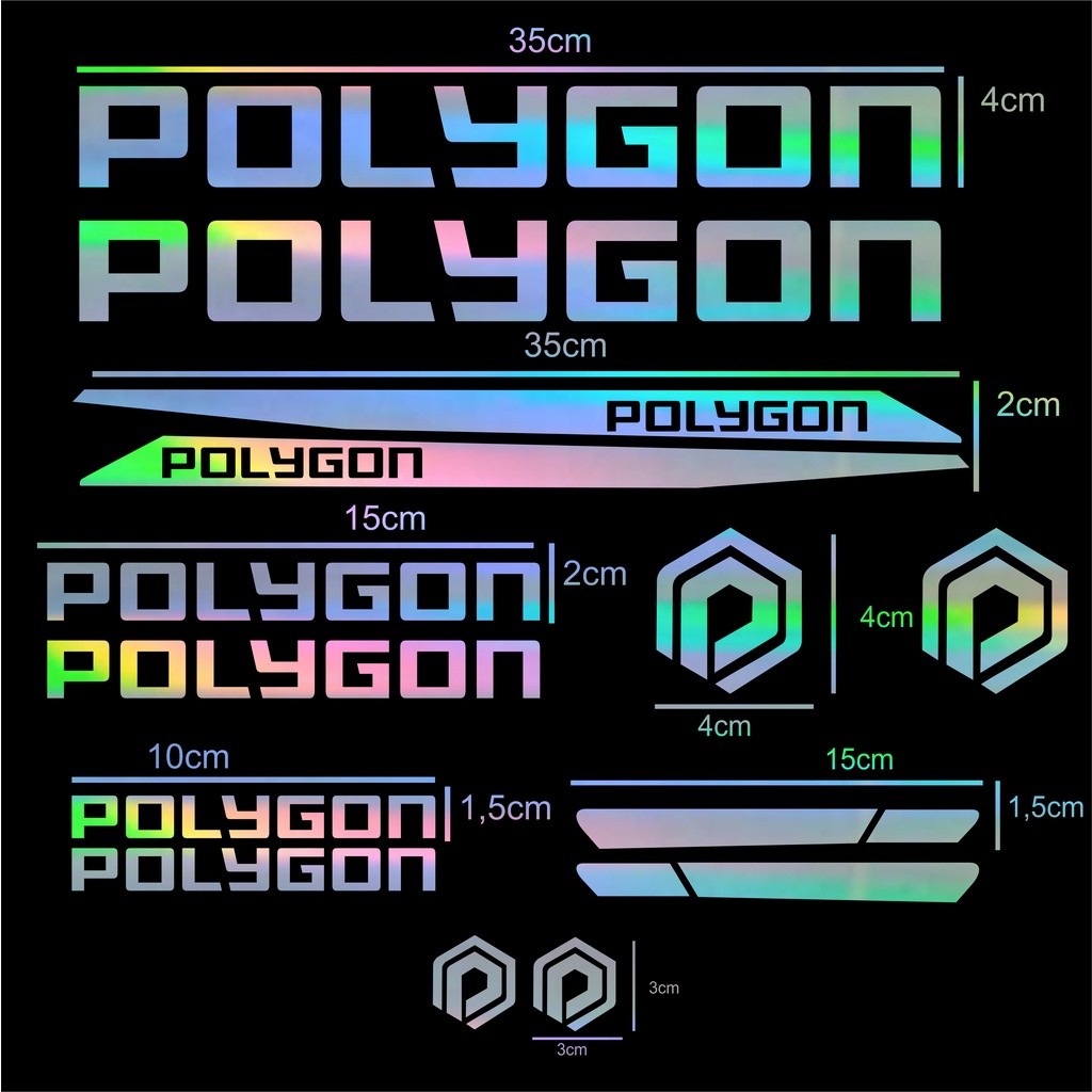 Decal Stiker Cutting Sepeda Polygon, Sticker Bike MTB Balap