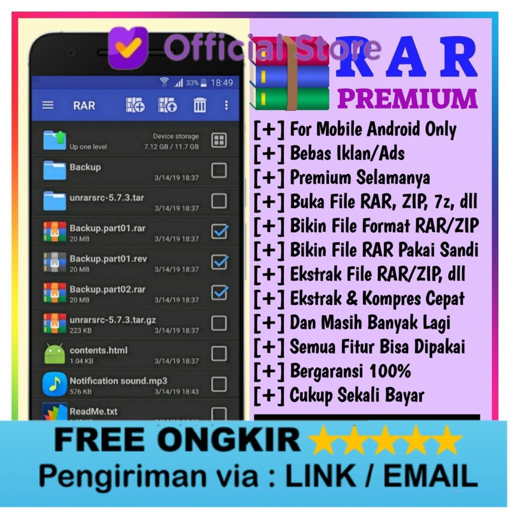 RAR WinRAR Premium Android Lifetime