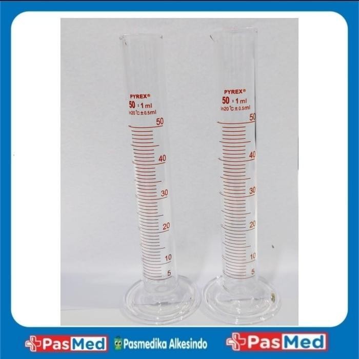 Alat Lab/Kimia/Farmasi - Gelas ukur 50 ml - Pyrex