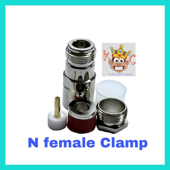 HBBS99 KONEKTOR N FEMALE CLAMP TO RG8