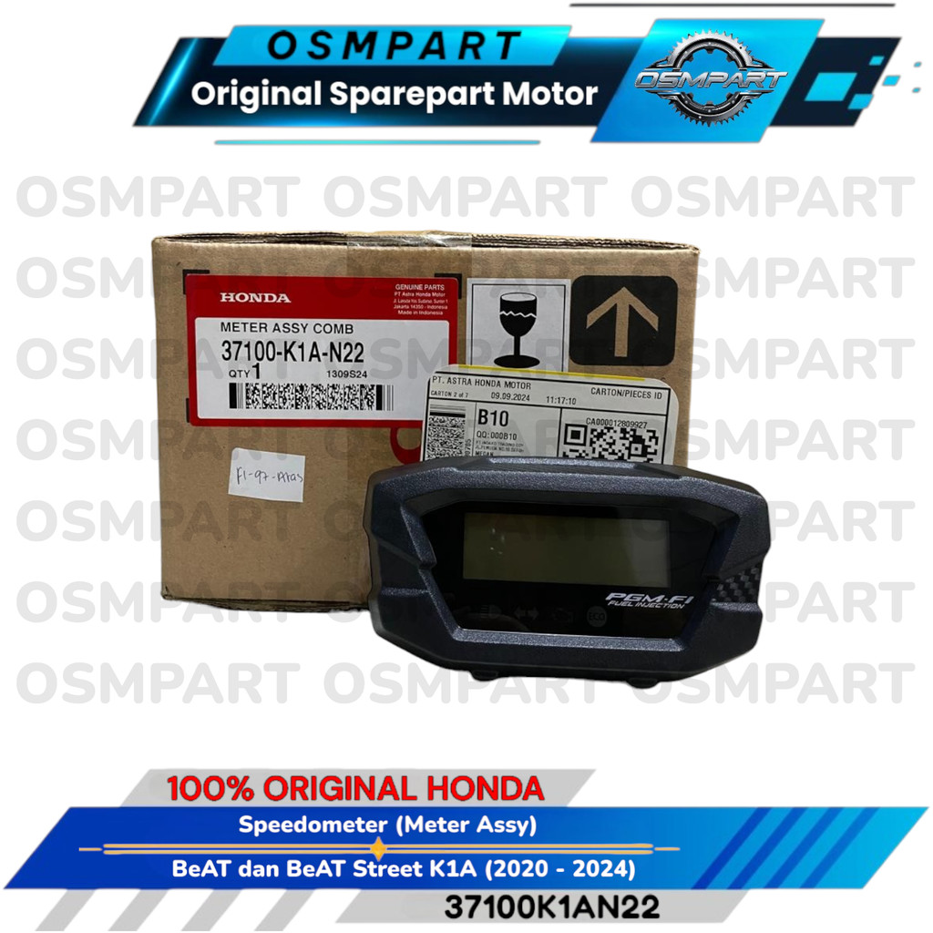SPEEDOMETER KILOMETER KM MOTOR BEAT STREET HONDA ORIGINAL 37100K1AN22