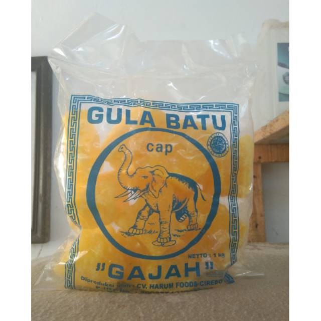 

cod//Gula Batu Kuning Cap Gajah 1 KG Khas Cirebon