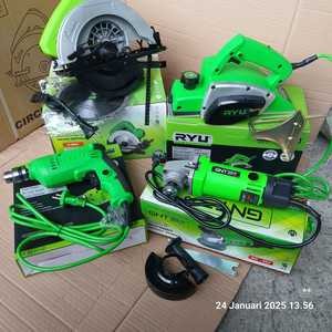 NEW PROMO paket tukang RYU lengkap Mesin Profil KAYU + Mesin Serut kayu + Mesin Circular Saw + Mesin
