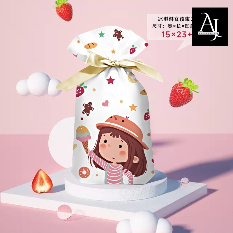 

10 pcs Plastik Goodiebag Tali Serut Pita Ulang Tahun