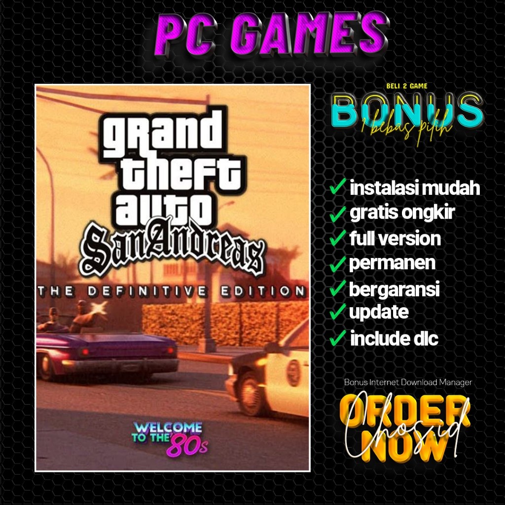 GTA Grand Theft Auto San Andreas The Definitive Edition | Game PC - Laptop