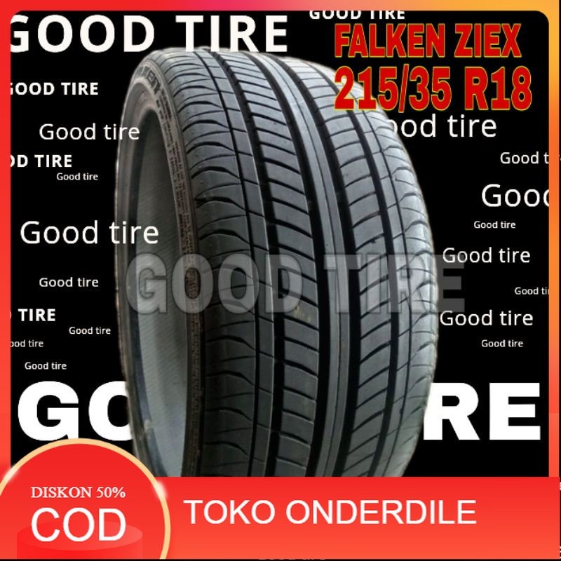 FALKEN ZIEX ZE522 215/35 R18 COPOTAN SEKEN SECOND BEKAS BAN MOBIL VELG LEBAR